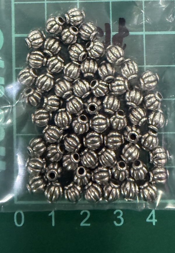 Bead Pumpkin Silver